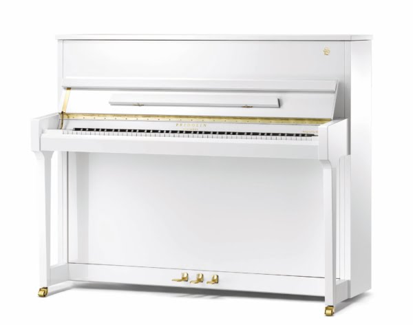 Fridolin Schimmel F121 klaver i hvid højglans